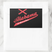 Alabama Hart van Dixie Rechthoekige Sticker (Tas)