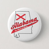 Alabama Hart van Dixie Ronde Button 5,7 Cm (Voorkant)