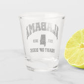 Alabama, hart van Dixie Shot Glas (Achterkant)