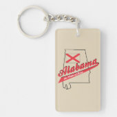 Alabama Hart van Dixie Sleutelhanger (Voorkant)