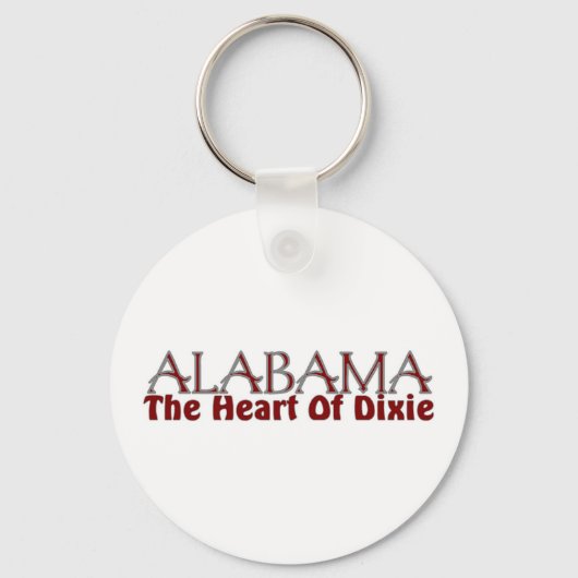 Alabama hart van Dixie sleutelhangers (Voorkant)