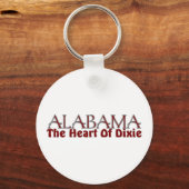 Alabama hart van Dixie sleutelhangers (Voorkant)