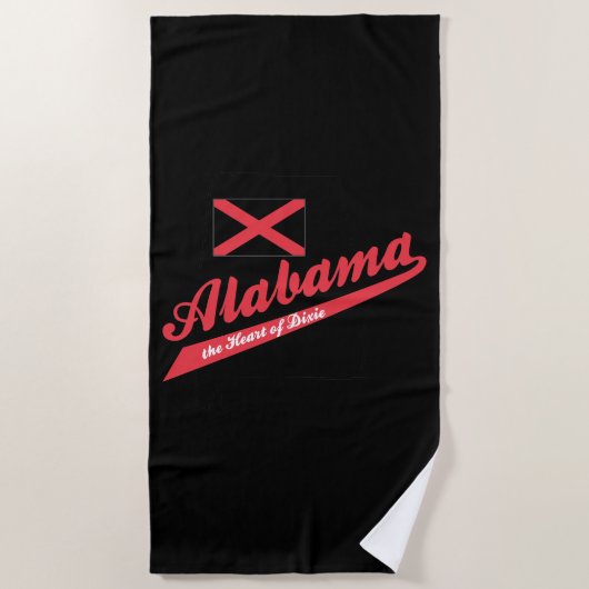 Alabama Hart van Dixie Strandlaken (Voorkant)