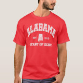 Alabama, hart van Dixie T-shirt (Voorkant)