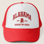 Alabama, hart van Dixie Trucker Pet (Voorkant)