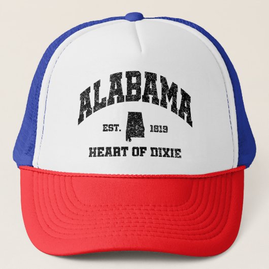 Alabama, hart van Dixie Trucker Pet (Voorkant)