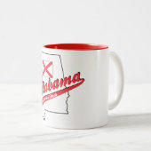 Alabama Hart van Dixie! Tweekleurige Koffiemok (Voorkant rechts)