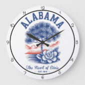 Alabama Heart Dixie  Grote Klok (Voorkant)