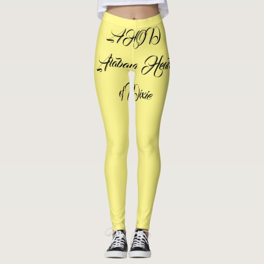 Alabama Heart of Dixie Monogram Leggings (Voorkant)