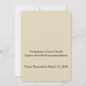 Alabama Heart of Dixie Wedding Invitation Kaart (Achterkant)