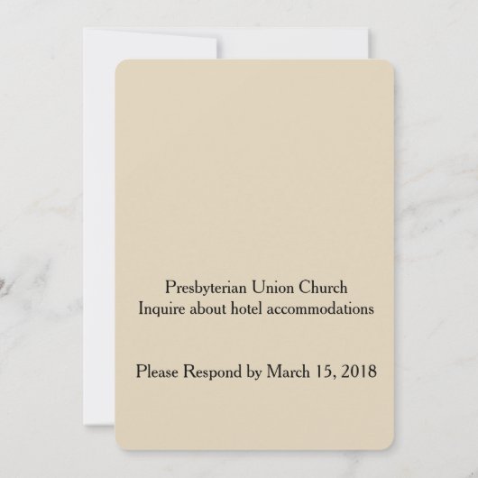 Alabama Heart of Dixie Wedding Invitation Kaart (Achterkant)