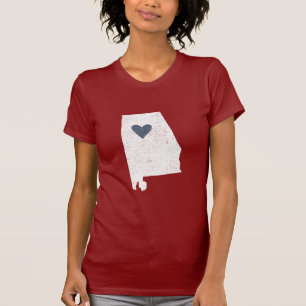 Alabama Heart shirt (wit) - !