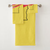 Alabama Heart van Dixie Bad Handdoek (Insitu)