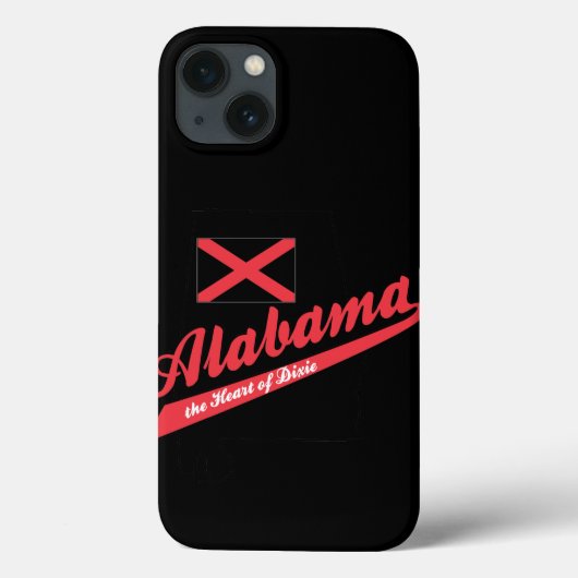 Alabama Heart van Dixie Case-Mate iPhone Case (Achterkant)