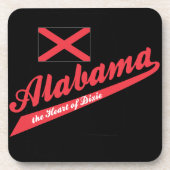 Alabama Heart van Dixie Drankjes Onderzetter (Voorkant)