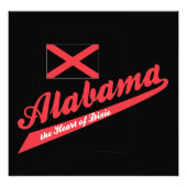 Alabama Heart van Dixie Foto Afdruk (Voorkant)