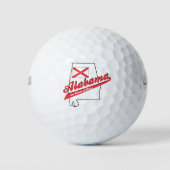 Alabama Heart van Dixie Golfballen (Voorkant)