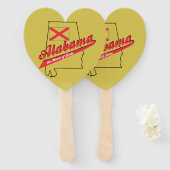Alabama Heart van Dixie Handwaaier (Voorkant en achterkant)