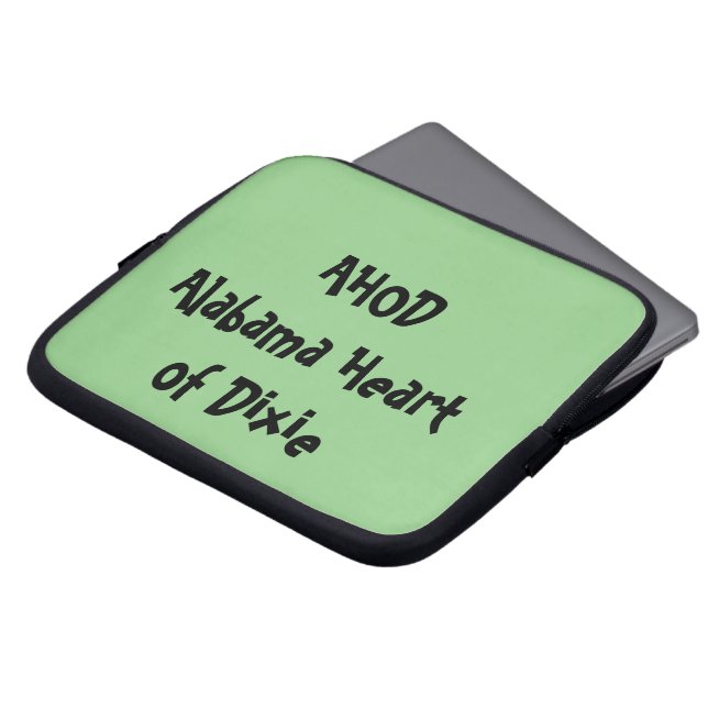 Alabama Heart van Dixie Laptop Sleeve (Voorkant top)