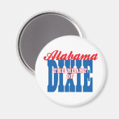 Alabama Heart van Dixie Magneet (Voorkant / Achterkant)