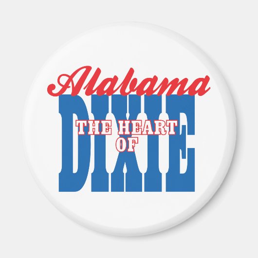 Alabama Heart van Dixie Magneet (Voorkant)