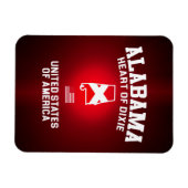 Alabama Heart van Dixie Magneet (Horizontaal)