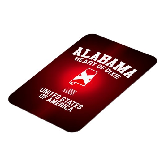 Alabama Heart van Dixie Magneet (Linkerzijde)
