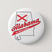 Alabama Heart van Dixie Ronde Button 5,7 Cm (Voorkant)