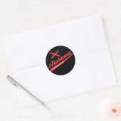Alabama Heart van Dixie Ronde Sticker (Envelop)