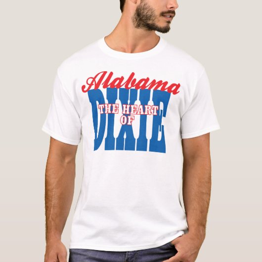 Alabama Heart van Dixie T-shirt (Voorkant)