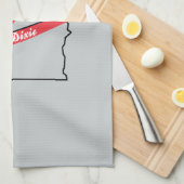 Alabama Heart van Dixie Theedoek (Quarter Fold)