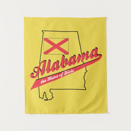 Alabama Heart van Dixie Wandkleed (Voorkant)