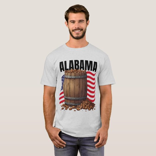 Alabama Heren T-Shirt (Voorkant volledig)