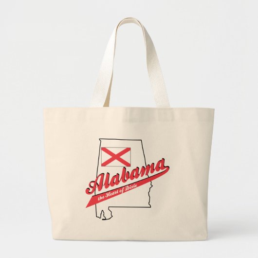 Alabama - Het hart van de dixie Grote Tote Bag (Voorkant)