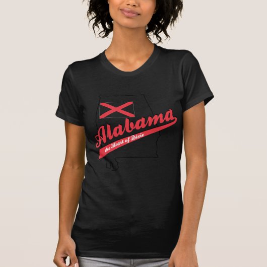 Alabama - Het hart van de dixie T-shirt (Voorkant)
