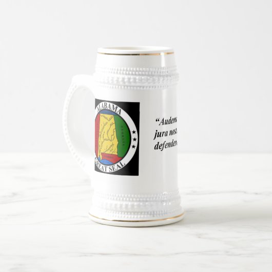 Alabama, het hart van Dixie! Beer Stein Bierpul (Voorkant links)