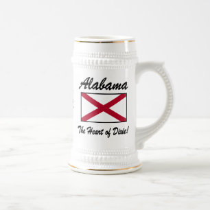 Alabama, het hart van Dixie!  Beer Stein Bierpul