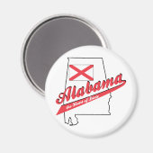Alabama - Het hart van Dixie Magneet (Voorkant / Achterkant)