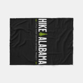 Alabama Hike Little River Canyon Tree Retro Graphi Fleece Deken (Voorkant (Horizontaal))