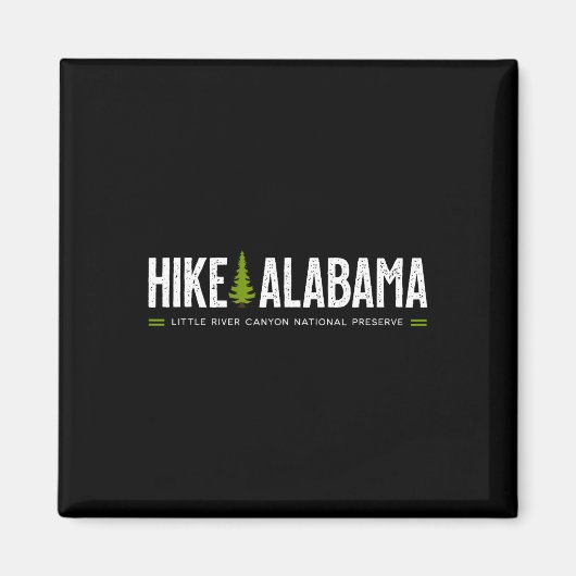 Alabama Hike Little River Canyon Tree Retro Graphi Magneet (Voorkant)