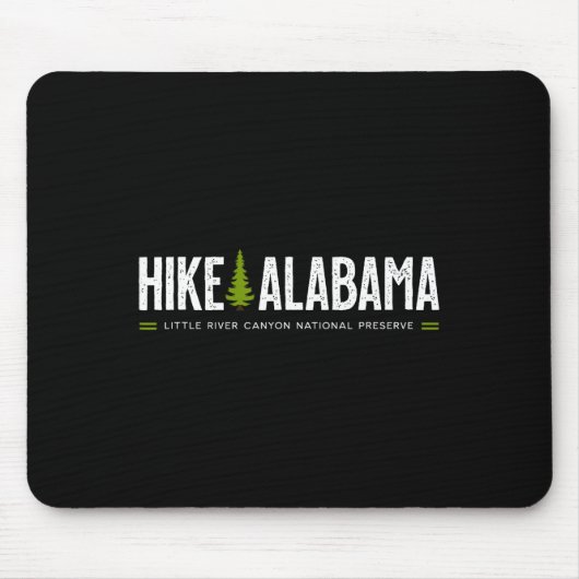 Alabama Hike Little River Canyon Tree Retro Graphi Muismat (Voorkant)