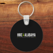 Alabama Hike Little River Canyon Tree Retro Graphi Sleutelhanger (Voorkant)