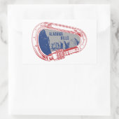 Alabama Hills Bekroop Carabiner Rechthoekige Sticker (Tas)