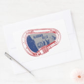 Alabama Hills Bekroop Carabiner Rechthoekige Sticker (Envelop)