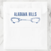 Alabama Hills Klim Quickdraw Rechthoekige Sticker (Tas)