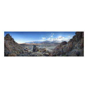 Alabama Hills Panorama - Owens Valley - Sierra Foto Afdruk