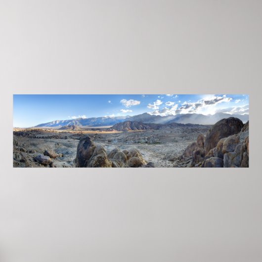 Alabama Hills Panorama - Owens Valley - Sierra Poster (Voorkant)