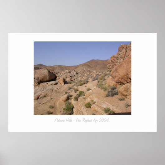 Alabama Hills Poster (Voorkant)