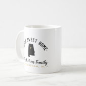 Alabama Home Sweet Home Familie Monogram Mok (Voorkant links)