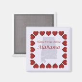 Alabama Home Sweet Home Magneet (Voorkant / Achterkant)